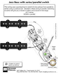 Related posts of jazz bass pickup wiring diagram. Jazz Bass Pickup Wiring With Series Parallel Switch By Seymour Duncan Fender Jazz Bass Bass Guitar Electric Bass