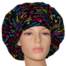 Scrub Caps Thank You Heros Fabric-scrubheads-scrub Cap-heros Bouffant Scrub  Hat-women's Scrub Hat-crna Scrub Hat-etsy Scrub Hats-medical