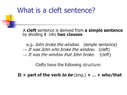 Image Result For Cleft Sentence Structure Idioma Ingles Idiomas Ingles