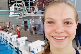 Langley swimmer takes