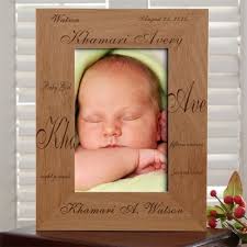 Personalized Newborn Baby Wood Frame
