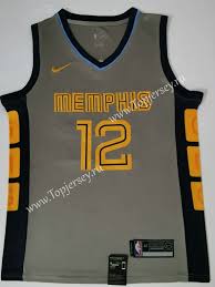 The team announced tuesday they'll honor memphis native and music icon isaac hayes with their soul city edition jerseys this season. City Edition Memphis Grizzlies Gray 12 Nba Jersey Memphis Grizzlies