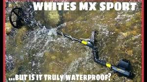 Whites gmt metal detector with waterproof search coil and bullseye ii pinpointer. Whites Mx Sport Metal Detector But Is It Truly Waterproof Youtube