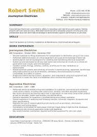 Journeyman Electrician Resume Samples Qwikresume