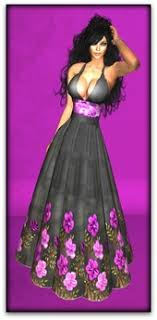 Shop from the world's largest selection and best deals for purple cotton dresses for women. Second Life Marketplace Black Dress With Purple Flowers