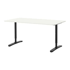 Bekant Schreibtisch Weiss Schwarz Ikea Deutschland White Desks Ikea Home Office Furniture