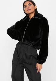 Taking the risks no one else dares to, its bodycon dresses, crop tops and ripped denim are your standout style hacks. Black Faux Fur Bomber Jacket Missguided Clothing For Tall Women Faux Fur Bomber Jacket Easy Winter Outfit
