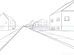 This perspective drawing is a pencil drawing of a house in perspective. One Point Perspective Drawing Step By Step Guide For Beginners