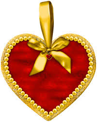Heart With Bow Png Clipart Colorful Heart Clip Art Free Clip Art
