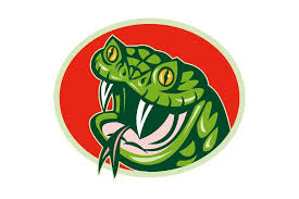 Viper Snake With Fangs Viper Snake Retro Illustration Viper