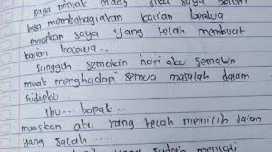 Surat putus cinta (versi english). Gadis 17 Tahun Gantung Diri Tinggalkan Surat Untuk Orangtua Maafkan Saya Membuat Kalian Kecewa Tribunnews Com Mobile