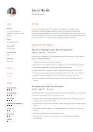 Maybe you would like to learn more about one of these? Teaching Assistant Resume Writing Guide 12 Templates Pdf