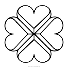 You dont have to pay cash to download the coloring pages. Four Leaf Clover Coloring Page Ultra Coloring Pages