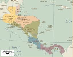 Belize is a small, predominantly rural country approximately the same size as the state of massachusetts and is located in central america. Detailed Clear Large Political Map Of Central America Ezilon Maps