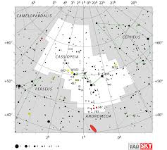 Cassiopeia Constellation Facts Myth Star Map Major Stars