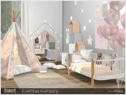 Created By Severinka Evelina Nursery Created For The Sims 4 A Set Of Furniture For The Design Of A Baby Room In Scand Sims 4 Bedroom Sims Baby Sims 4 Children