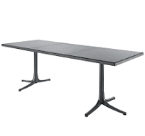 Table en fibre de verre Schaffhausen 140/210x80 extensible ...
