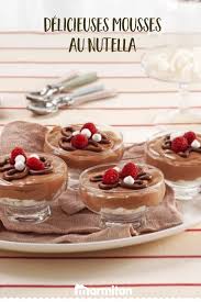 Mousse Au Nutella Recette Mousse Au Nutella Recettes De Cuisine Recette Mousse