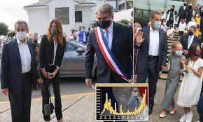 And now, go and watch it ! Ex French President Nicolas Sarkozy And His Wife Carla Bruni Wear Face Masks As They Attend Wedding Daily Mail Online