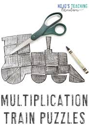 Multiplication Train Activity Fun Polar Express Math Lesson Game Or Centers Polar Express Multiplication Reading Display