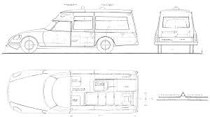 Car Citroen DS Ambulance: the photo thumbnail image of figure drawing  pictures schematize car