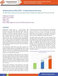 Polyphenylene Sulfide Pps A Global Market Overview