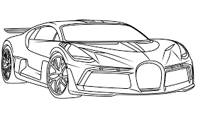 They can color the car with any color of their choice and can use it for pasting in their cupboards or lockers. Bugatti Divo Sketchye