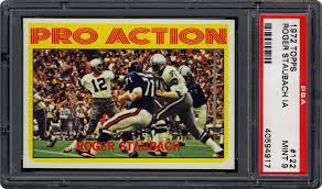 5 out of 5 stars (532) $ 8.95. 1972 Topps Roger Staubach In Action Psa Cardfacts