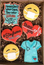 Nurse Or Doctor Thank You Gift Box Etsy In 2020 Nurse Cookies Medical Cookies Cookie Decorating
