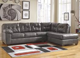 Whether you're drawn to sleek modern design or distressed rustic textures, ashley homestore combines the latest trends with comfort and quality at a price that won't break the bank. Signature Design By Ashley Alliston Durablend Gray 2010266 17 Sectional W Right Chaise Tufting Pilgrim Furniture City Sectional Sofas