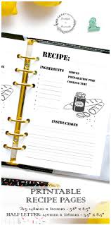 Pin By Intan Salsabila On Planners Printable Recipe Page Lettering Recipe Template