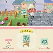 Trade Post Sign That I Made Acqr New Animal Crossing Animal Crossing Game Animal Crossing Qr