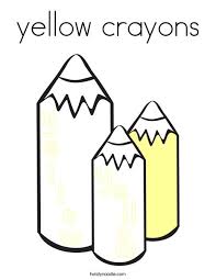 Get crafts, coloring pages, lessons, and more! Yellow Crayons Coloring Page Twisty Noodle