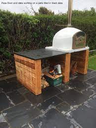 Outdoor countertops need to withstand the elements from uv rays & summer heat to snow. Outdoor Slate Bbq Garden Kitchen Worktops And Tiles