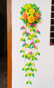 Need some creative diy wall art ideas for your blank walls? Paper Flower Wall Hanging Shishir Art And Craft Facebook