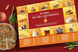 Fast Food Menu Board By Aarleykaiven On Envato Elements Food Menu Template Fast Food Menu Food Menu