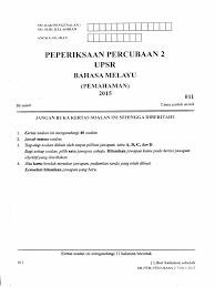 Soalan percubaan bahasa inggeris pemahaman upsr 2018 via www.peperiksaan.net. Soalan Percubaan Upsr 2019 Bahasa Melayu Johor