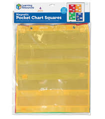 Learning Resources Magnetic Pocket Chart Squares 4 Pkg