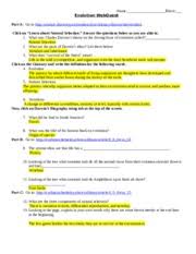 If not, that you are urged to familiarize on your own with linked to evolution webquest answer key, a great deal of corporations feel it really is impossible to maintain an business office running 24 hours a. Evolutionwebquest Name Block Evolution Webquest Part A Go To Http Science Discovery Com Interactives Literacy Darwin Darwin Html Click On Learn About Course Hero