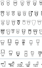 bathroom cad blocks, dwg: w.c., sinks