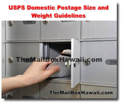 Usps Domestic Postage Size And Weight Guidelines The