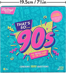 62 team trivia questions & answers for work meetings in 2021 home » questions » trivia questions & answers updated: Montegiordano27 It Ridleys That S So 90s Team Trivia Set Game For Families Groups And Parties Multigame Sets Games