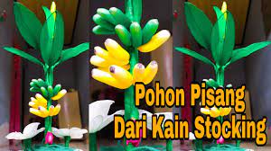 Gambar pohon pisang dari flanel. Tutorial Cara Kerajinan Tangan Pohon Pisang Dari Kain Stocking Youtube