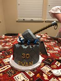If you are looking for the disney characters' cake designs, then head over to the disney section. Thor Birthday Cake For My 30th From My Wife Marvel