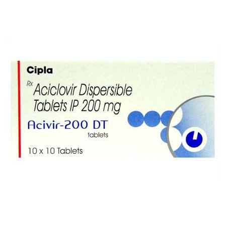 Buy Acivir-200 DT Tablet online | Uses, Side Effects, Price and substitutes | Apollo Pharmacy