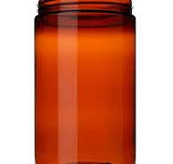 32 oz Amber PET plastic single wall jar