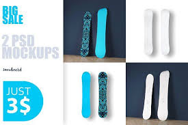 2psd Mockups With Snowboard Mockup Frame Mockups Mockup Design