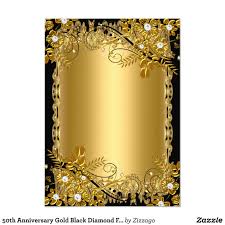 Black And Gold Invitations Background Create Your Own Invitation Zazzle Com In 2020 50th Anniversary Gold 50th Wedding Anniversary Invitations Gold And Black Background