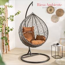 outdoor hangesessel loft anthrazit hangestuhl inkl kissen wetterfest gartenmobel hangesessel haus deko