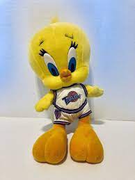 Vintage Warner Bros Looney Tunes Tweety Bird Space Jam Plush Etsy Looney Tunes Looney Tweety